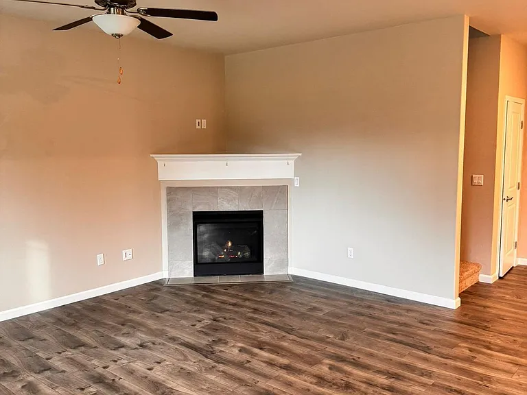 Fireplace in the living room