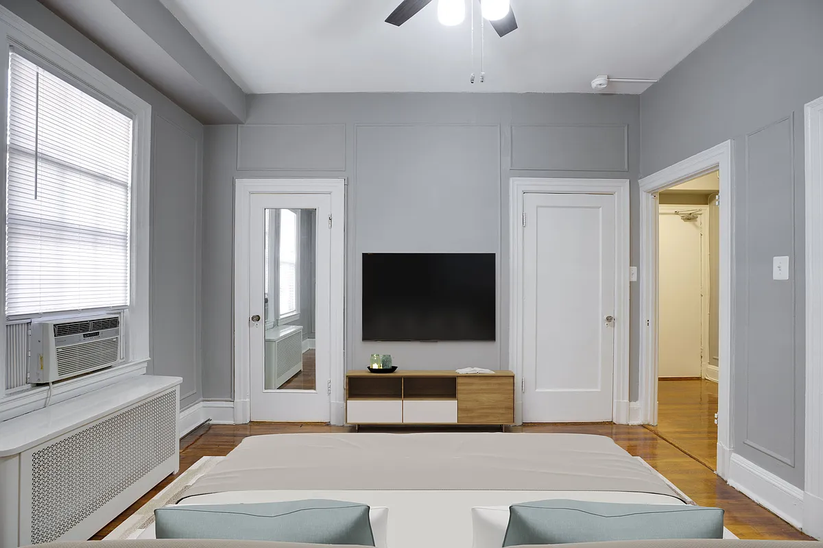 Studio with murphy bed (virtually staged) - The Belvedere