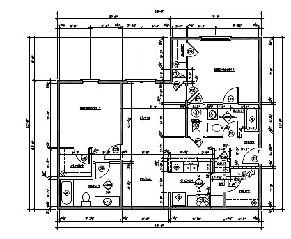 Floor plan 2 Bedroom
