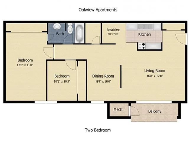 Floor plan 2 Bedroom