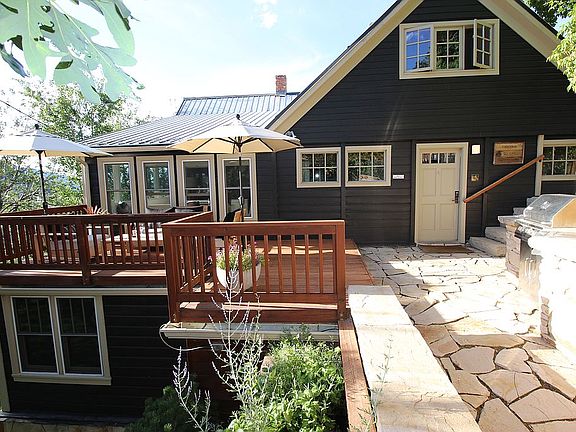 Patio and deck.