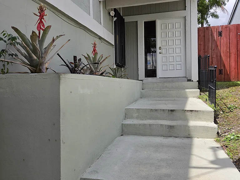 Front entrance to house