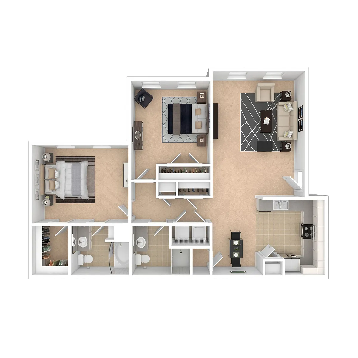 Floor plan 2X2 Medium