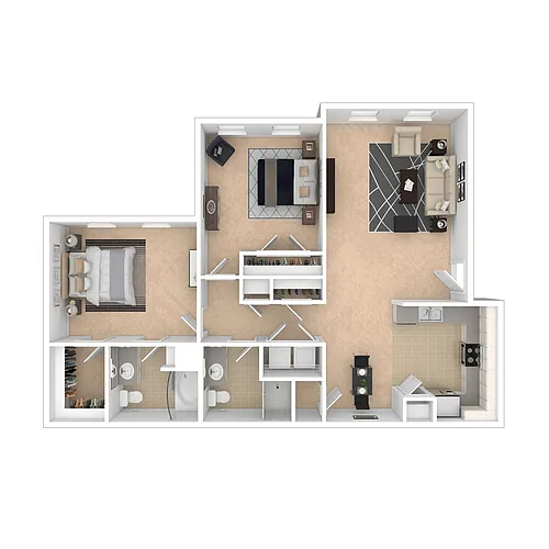 Floor plan 2X2 Medium