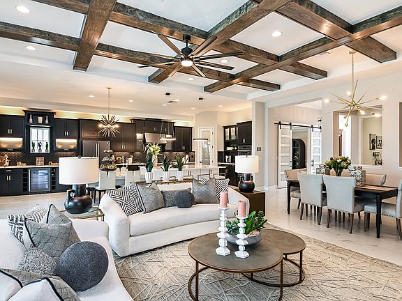 Grand Room overlooking Kitchen Dining Bayshore II at Triple Creek
