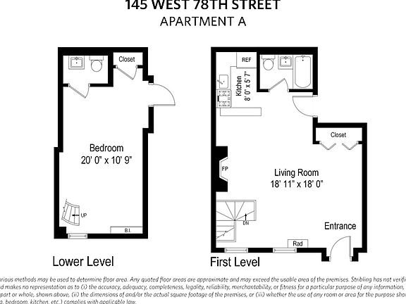 2nd image of 145 W 78th St APT A