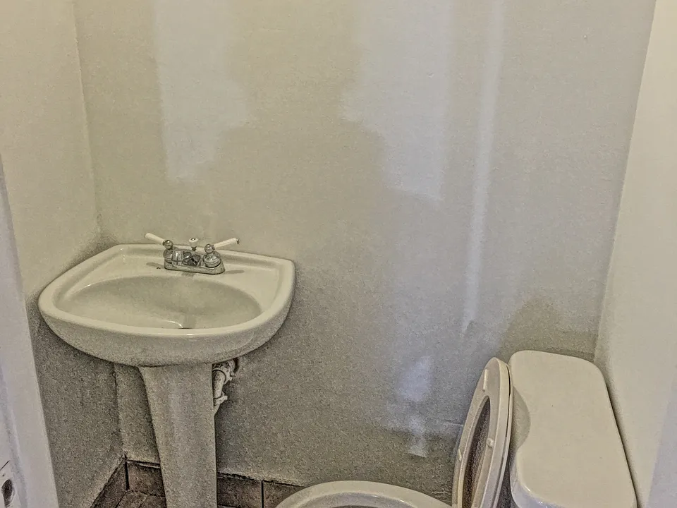 Half bath in kitchen