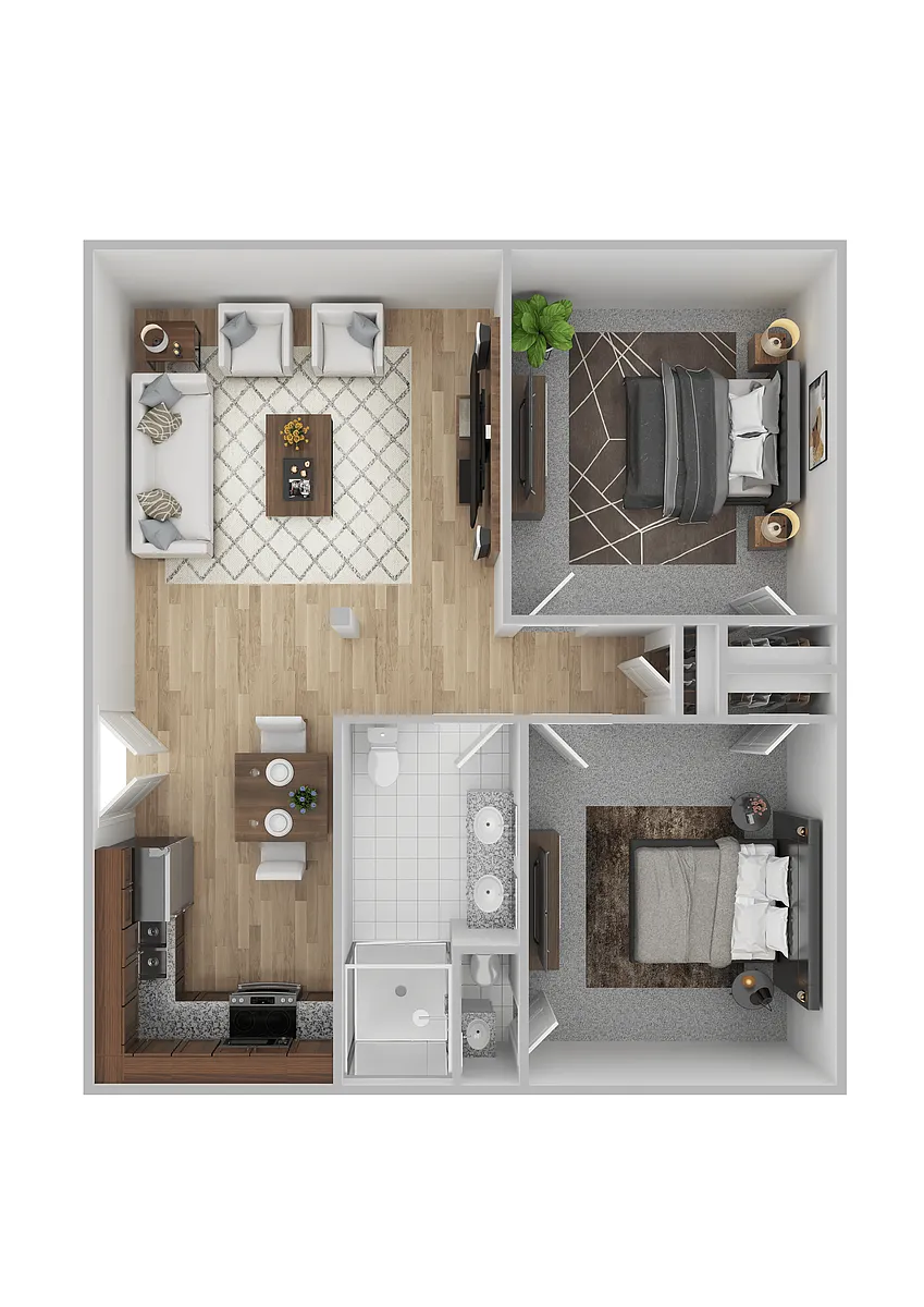 Floor plan Two Bedroom B