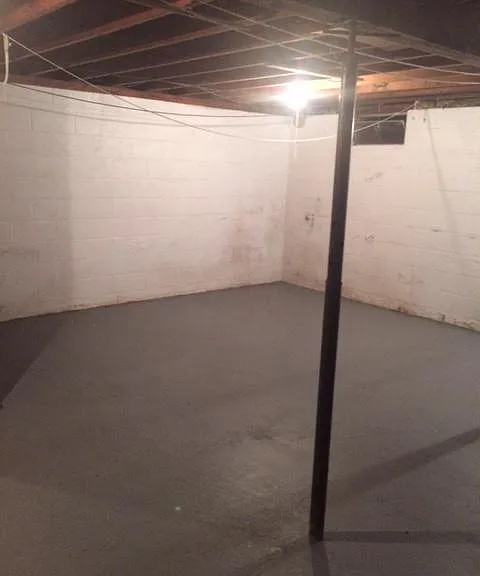 Basement - New paint on floor
