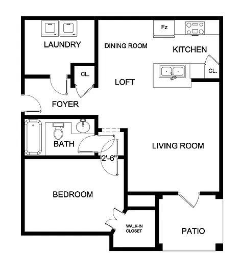 Floor plan Avalon (Loft)