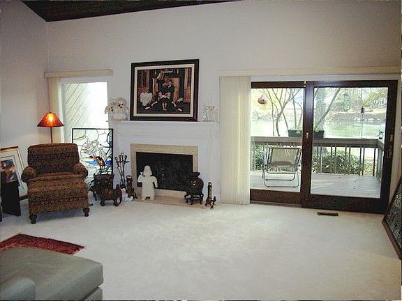 Vaulted living room