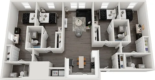 Floor plan 4BR/4BA