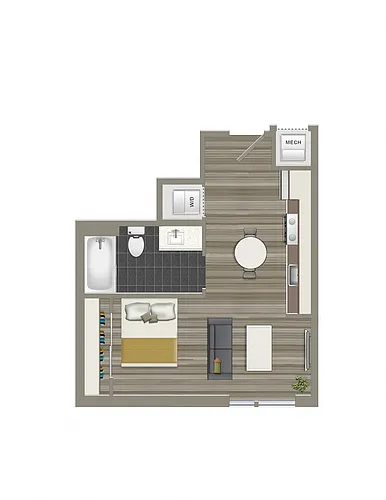 Floor plan Studio A