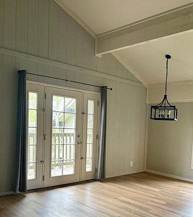 dining area and balcony
