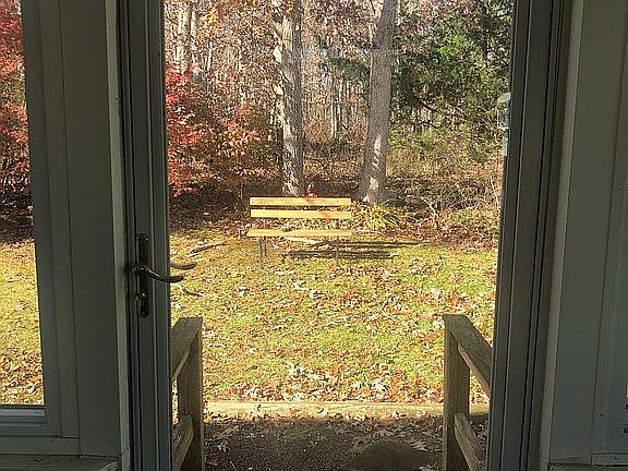 Florida room backyard view 