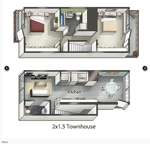 Floor plan Allure- Townhome