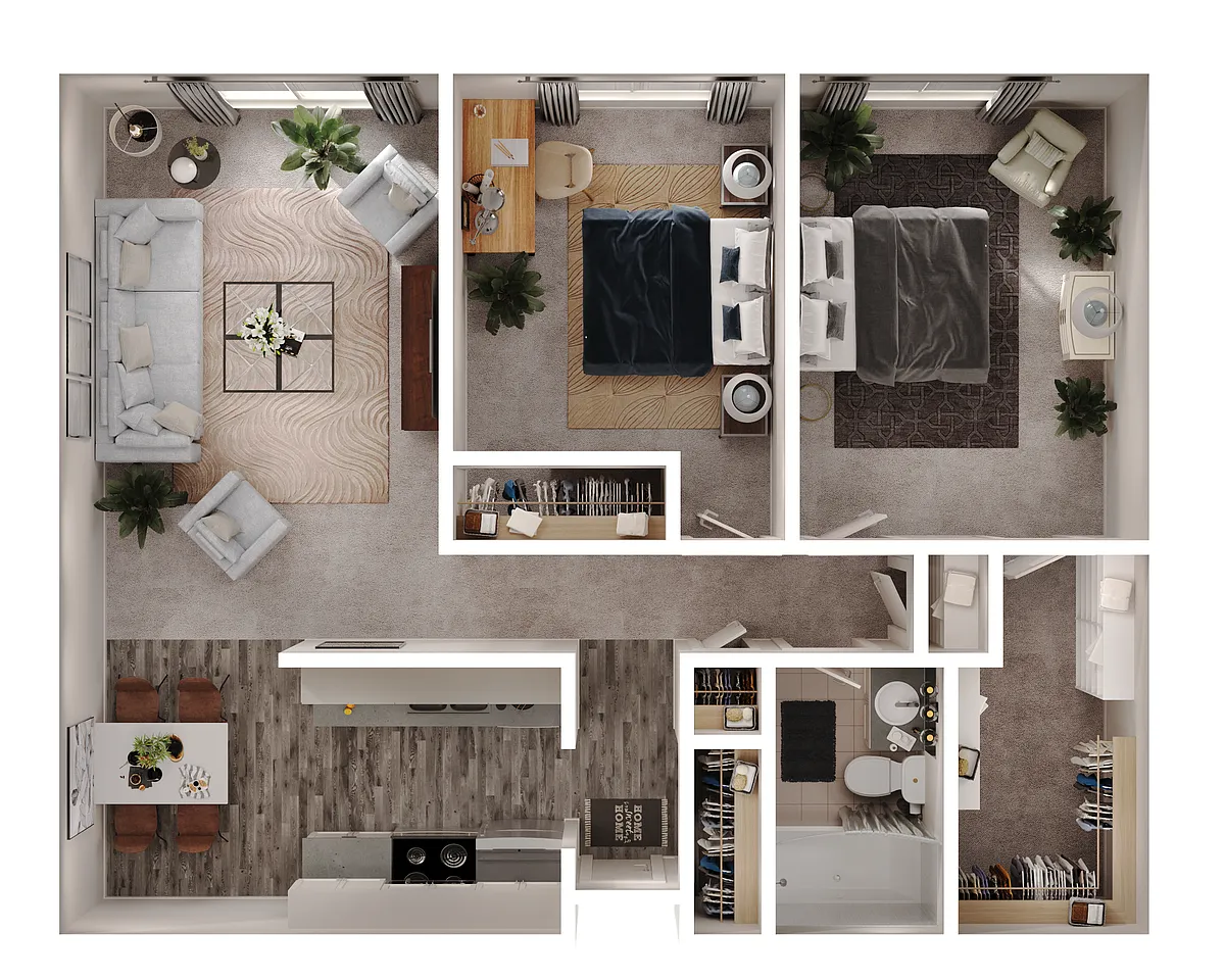 Floor plan 2 Bedroom