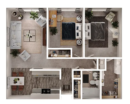 Floor plan 2 Bedroom