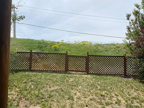 Fenced in backyard