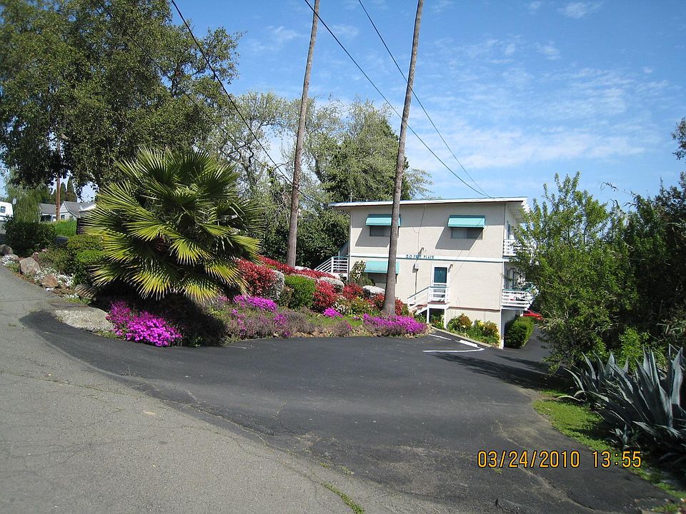 Sweet, small community of long-time residents in quiet, private setting on double lot set at top of Vallejo Heights