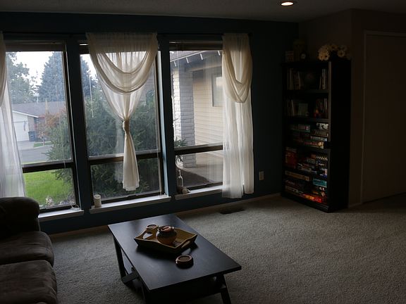 Large windows in living room