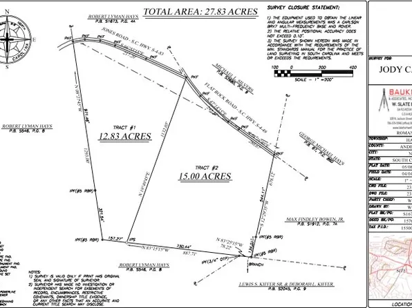 0 Flat Rock Rd, Starr, SC 29684