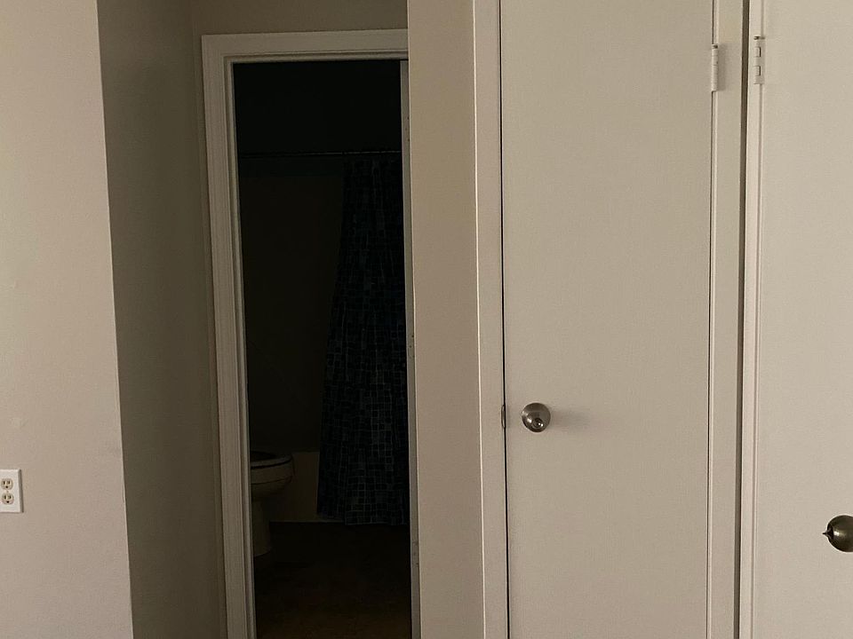 Bathroom closet for towels and linens.