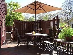 One of two side decks