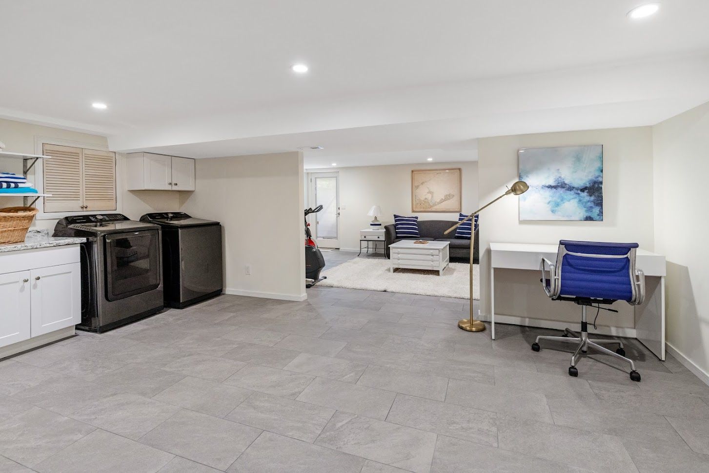 Finished lower level