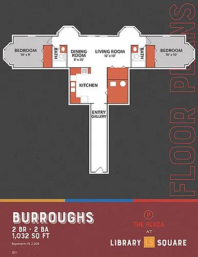 Floor plan Burroughs