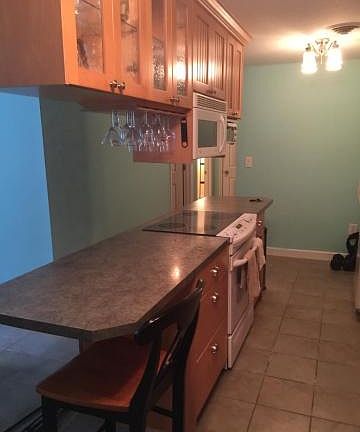 Open Kitchen with breakfast bar.
