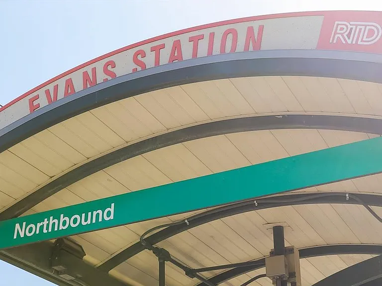 Evans rail station