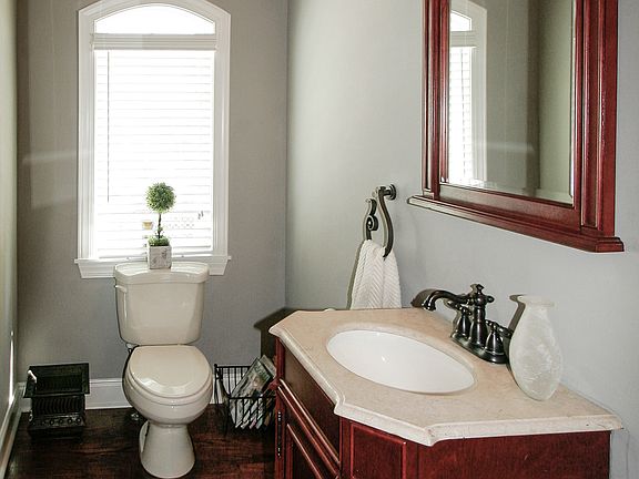 Half bath down.