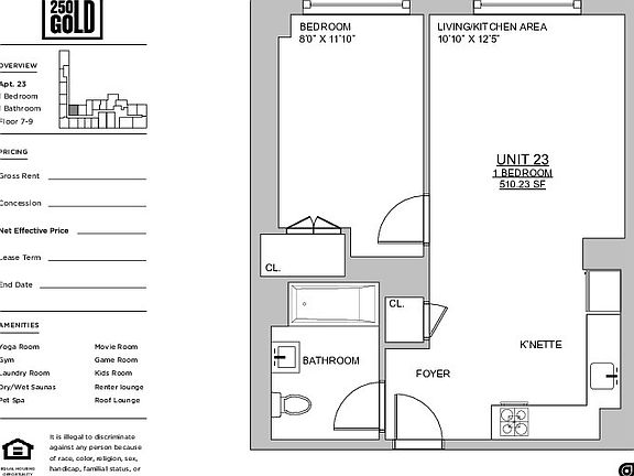2nd image of 250 Gold St #933