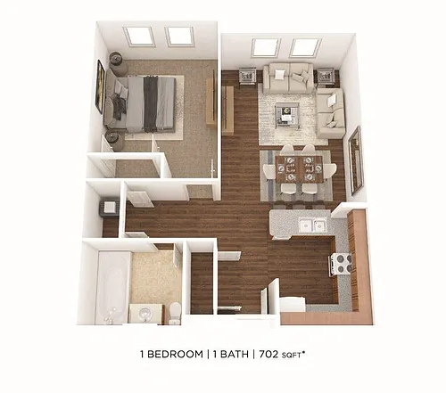 Floor plan One Bedroom