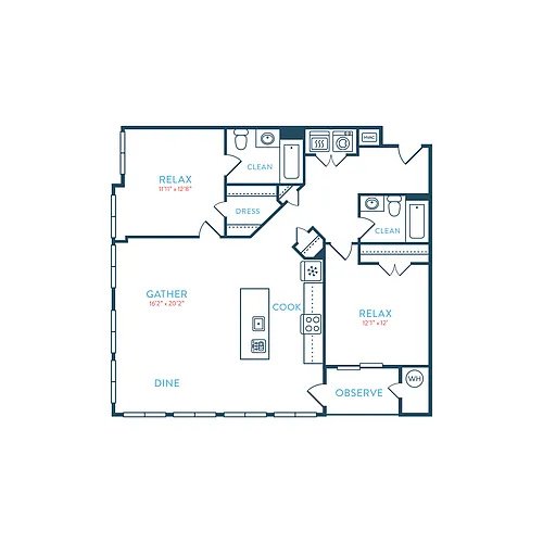 Floor plan Quincy B2