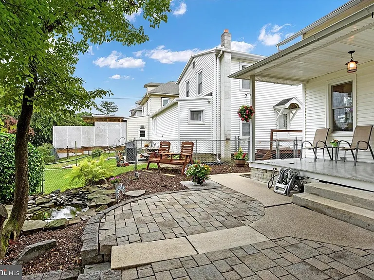 back patio and porch