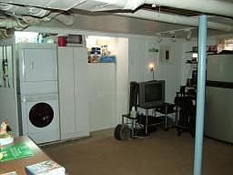 Large mostly finished basement