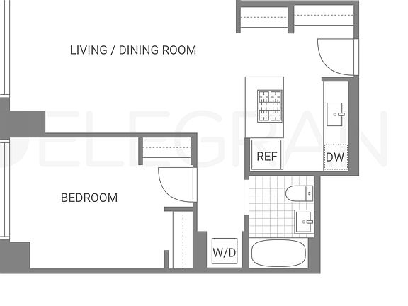 2nd image of 450 W 42nd St APT 16N