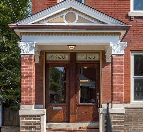 Two family renovated to a single family home.