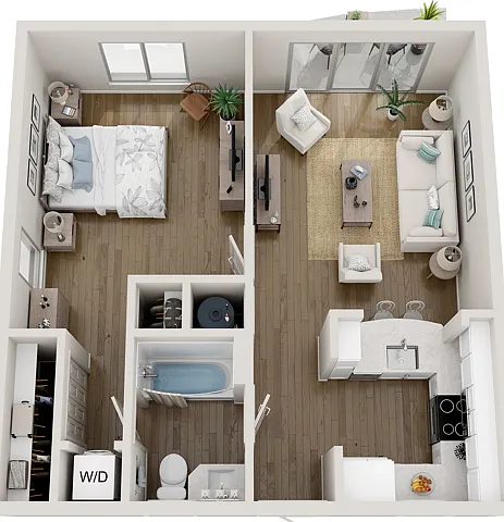 Unit A1 - 1 Bedroom, 1 Bath Unit A1 - 1 Bedroom, 1 Bath