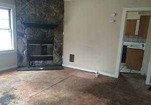 Living room with fireplace