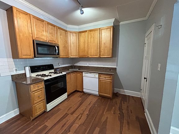 Kitchen with granite countertops
