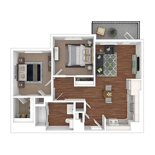 Floor plan Two Bedroom