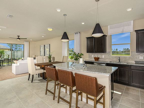 Kitchen with Island for Meal Planning at Home or Entertaining with Friends