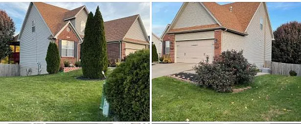 Sides of the home. - 9403 Harlow Ct