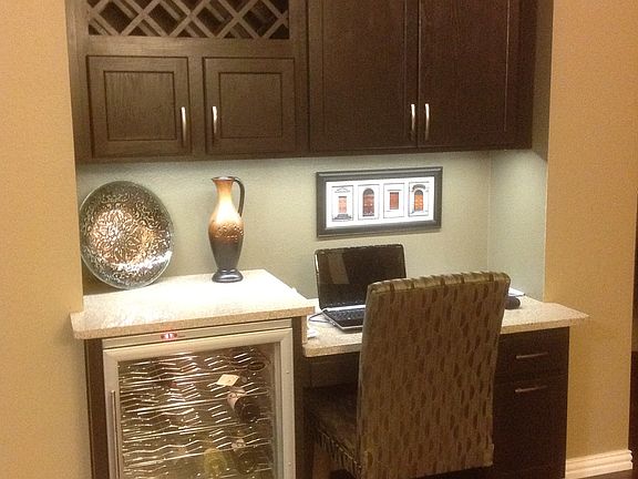 Built-in Desk-Wine Bar