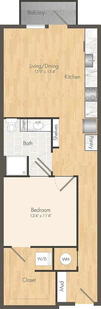 Floor plan ZA06 - Income Restricted 4