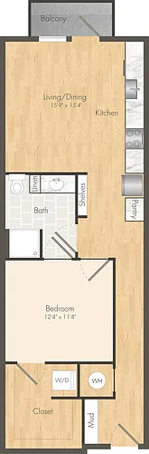 Floor plan ZA06 - Income Restricted 3