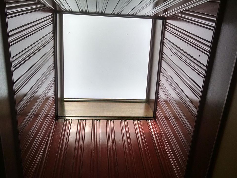 One of two hallway sky-lites
